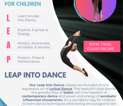 FREE TASTER DAY CLASSES – LYRICAL DANCE – BOOK A FREE CLASS ON 13TH SEPTEMBER